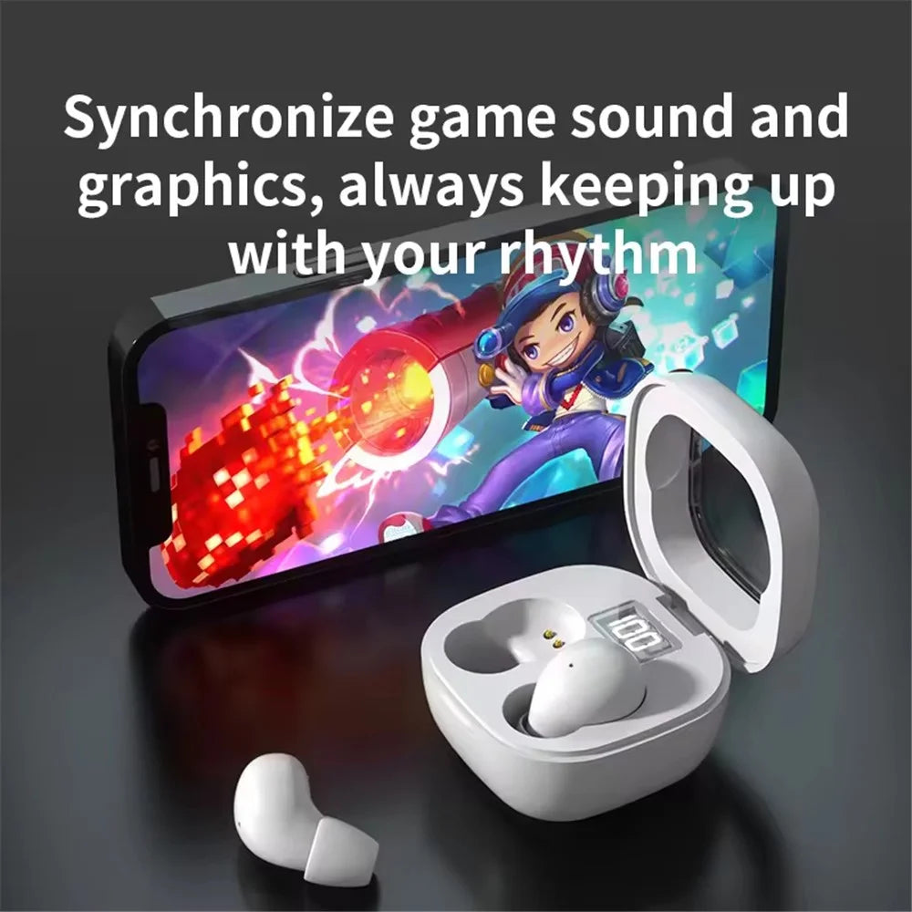SK19 Mini Wireless Earphone Bluetooth-compatible Headphone Sleep Noise Cancelling Earbud - Black - 5