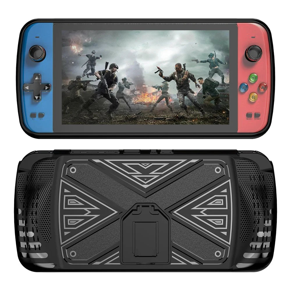 For Subor Q900 Game Console TPU Protective Case with Kickstand - Black - 1
