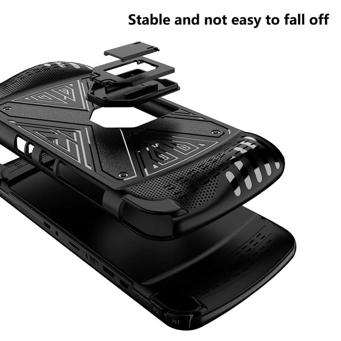 For Subor Q900 Game Console TPU Protective Case with Kickstand - Black - 5