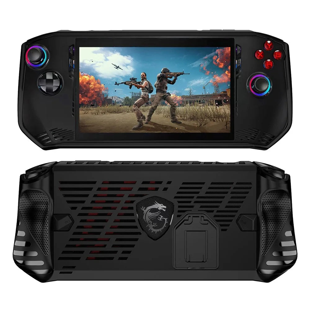 For MSI Claw TPU Case Handheld Game Console Protective Sleeve with Kickstand - 1
