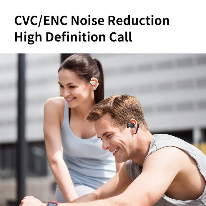 QH-008 Ear Hook Bluetooth-compatible Headset ENC Wireless Headphone Waterproof Earphone - Dark Grey - 6