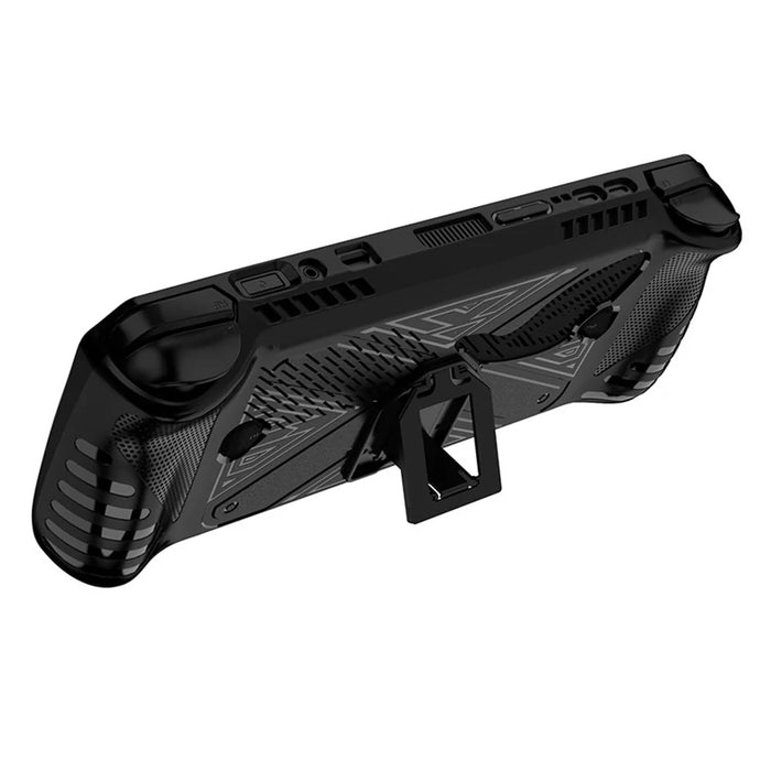 TPU Case for Asus ROG Ally X Gamings Handheld Anti-Scratch Protective Cover with Stand - Black - 1