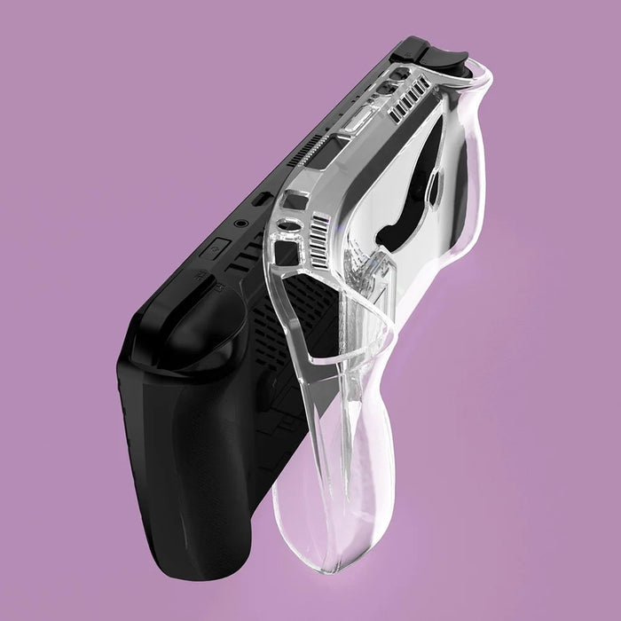 For Asus ROG Ally X TPU Case Gamings Handheld Clear Protective Cover with Foldable Stand - 5