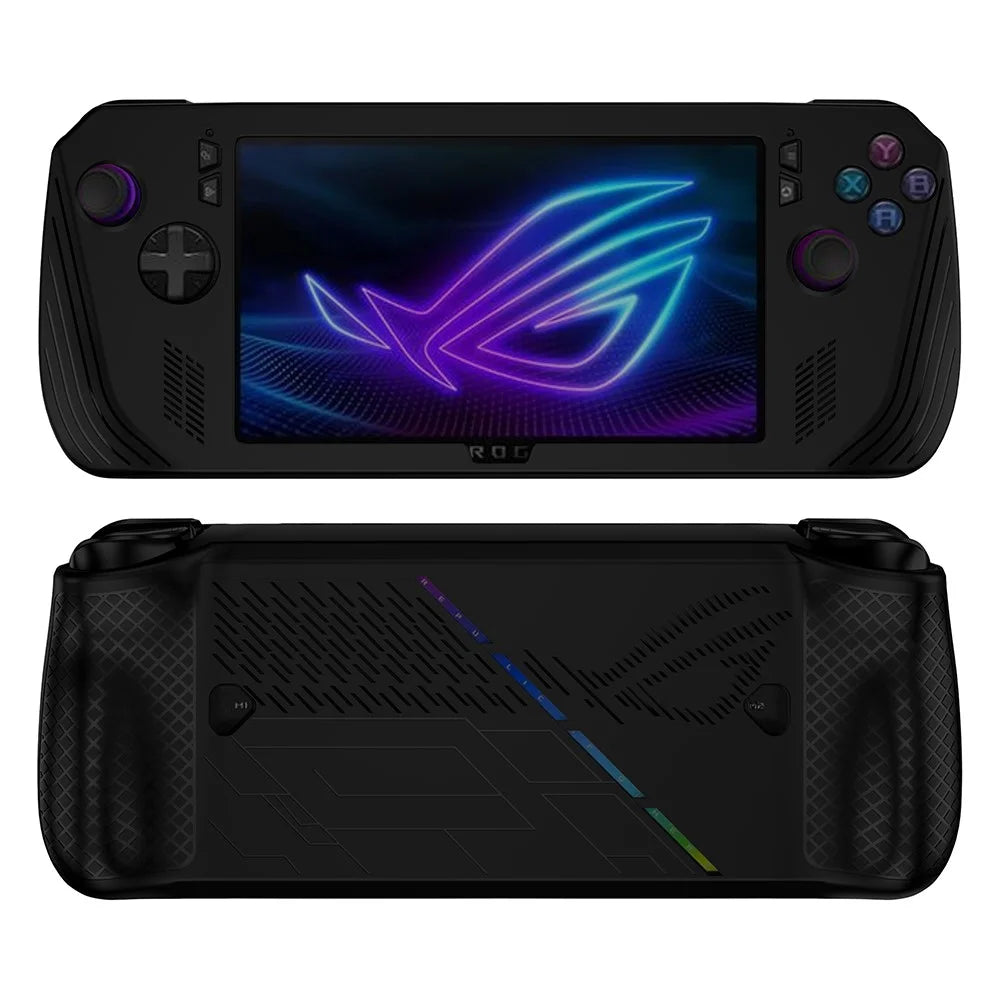 For Asus ROG Ally X Game Console Protector Silicone Anti-Drop Cover - Black - 1