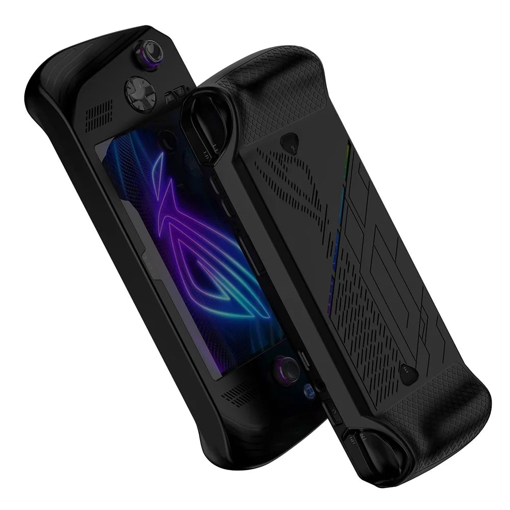 For Asus ROG Ally X Game Console Protector Silicone Anti-Drop Cover - Black - 2