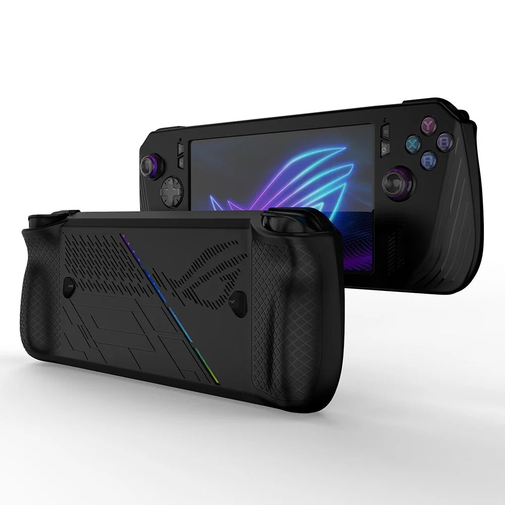 For Asus ROG Ally X Game Console Protector Silicone Anti-Drop Cover - Black - 3