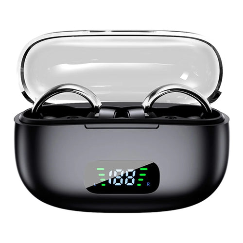S39 ENC Noise Reduction Clip-On Bluetooth-compatible Earbuds Non-In-Ear Sports Wireless Earphones - Black - 1