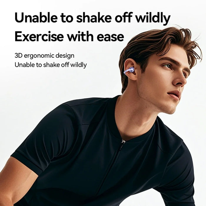 M91 Ear Clip Earbuds Wireless Bluetooth-compatible Noise Reduction Music Game Earphones - Purple - 6
