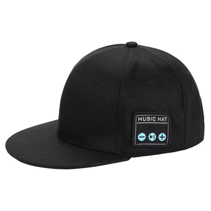 YX2 Hat Wireless Bluetooth-compatible Earphone Music Speaker Smart Cap - Black - 1