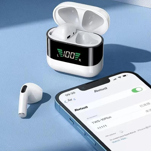 REMAX TWS-10Plus Digital Display True Wireless Stereo Bluetooth-compatible Earbuds - Low Latency, Smart Touch Control - 2