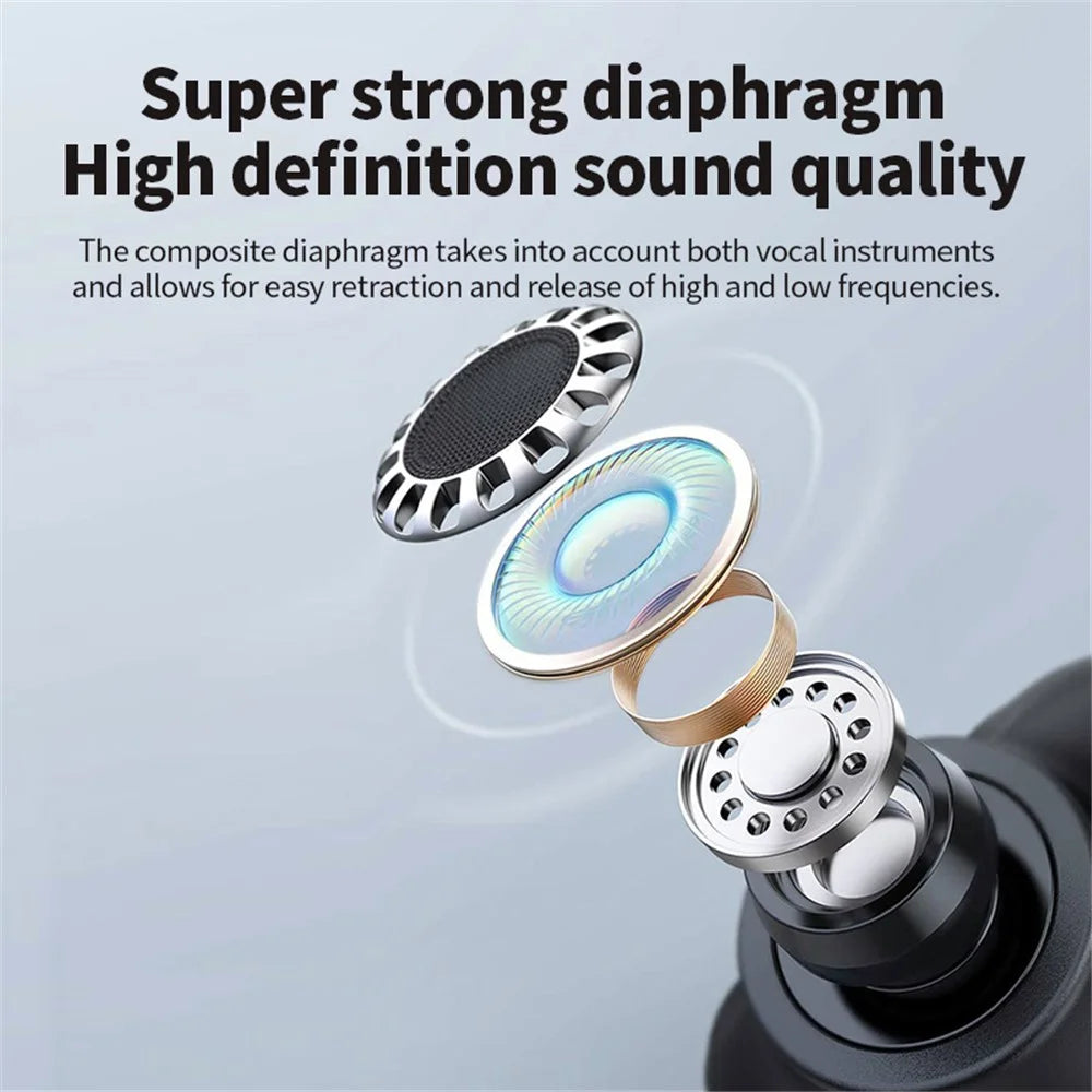 A33 Noise Reduction Bluetooth-compatible Headset Wireless Gaming Headphone TWS Earphone - Black - 3