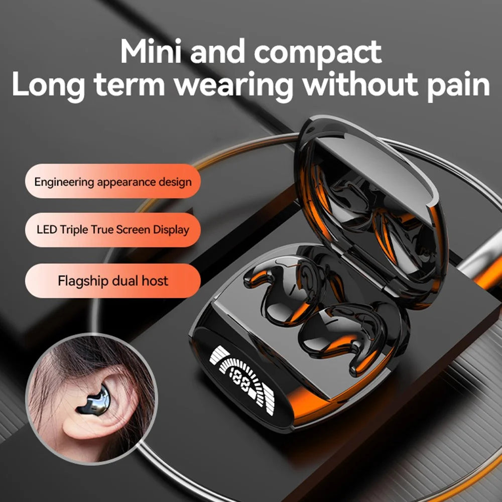 MD528 TWS Bluetooth-compatible Earphones IPX5 Waterproof ENC Noise Reduction Wireless Headphones - Black - 3