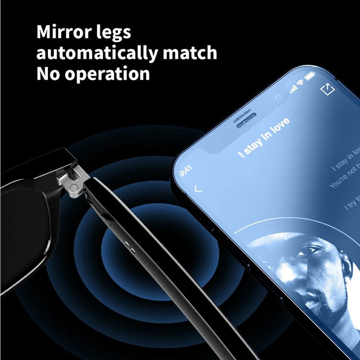 E13-C Bluetooth-compatible Smart Glasses Wireless Music Earphone Sunglasses (CE Certified) - Anti-Blue-Ray Lens - 3
