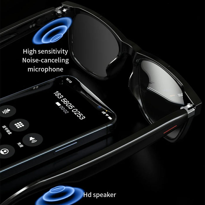 E13-C Bluetooth-compatible Smart Glasses Wireless Music Earphone Sunglasses (CE Certified) - Anti-Blue-Ray Lens - 5