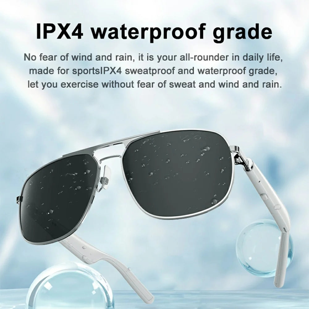 G01-01 Polarized Sunglasses Cycling Smart Glasses Bluetooth-compatible Wireless Earphone (CE Certified) - Black - 5