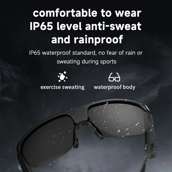 G02 Cycling Smart Glasses Bluetooth-compatible Wireless Earphone Polarized Sunglasses (CE Certified) - Black - 6