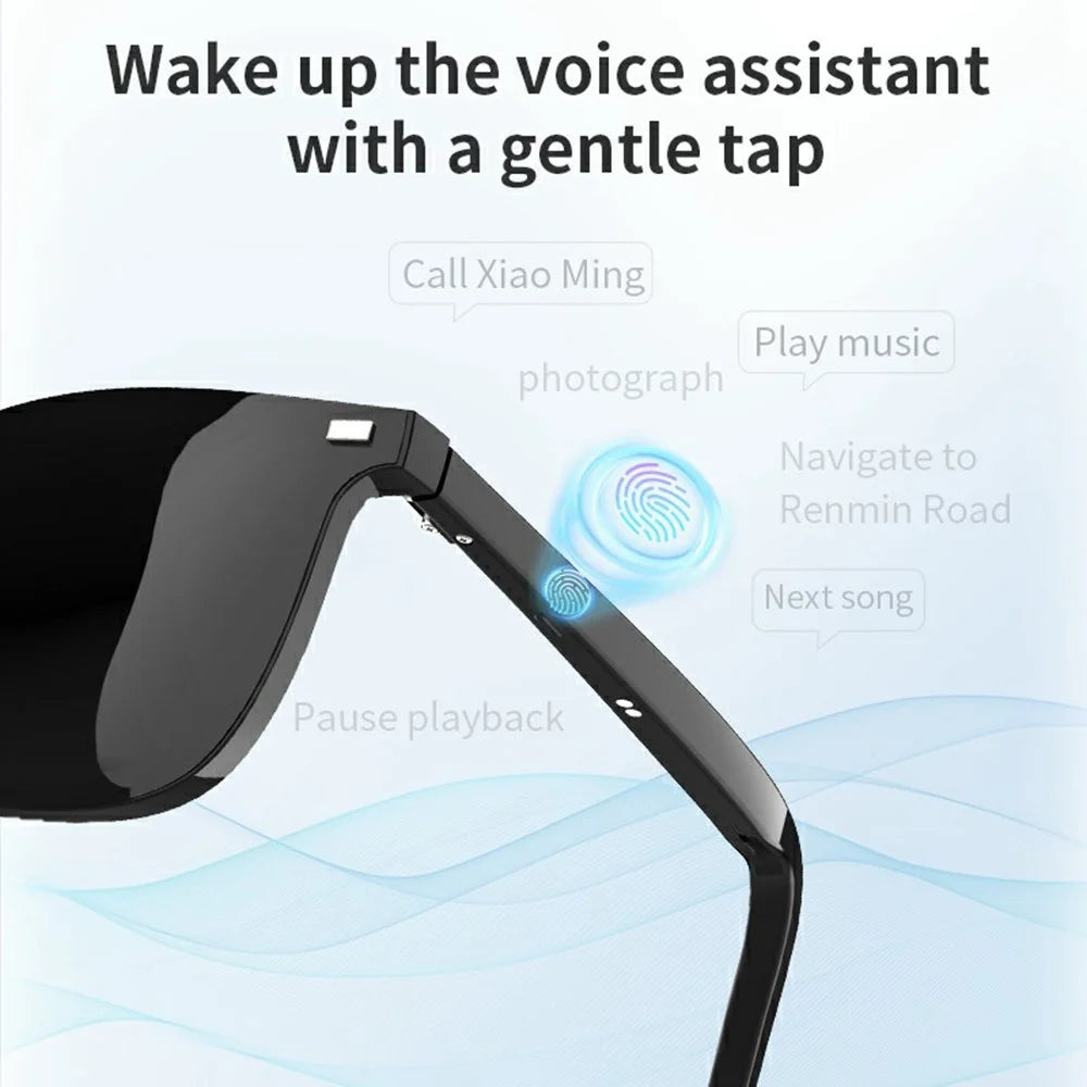 G05-T3 Bluetooth-compatible Smart Sunglasses Earphone with Anti-Blue-Ray Lens+Magnetic Lens+Night Vision Lens (CE Certified) - 4