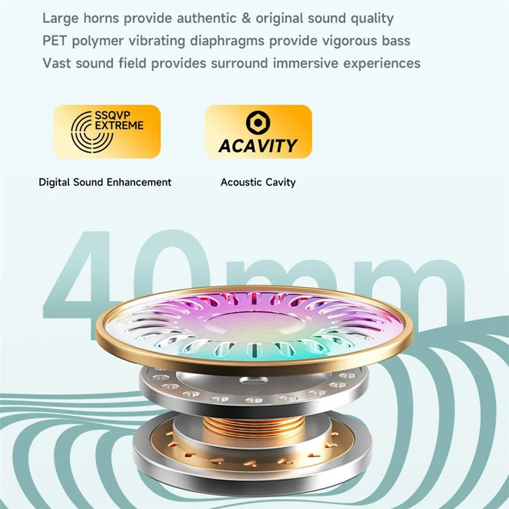 AWEI AT6 Wireless Bluetooth-compatible Gaming Headset 3.5mm AUX Wired Earphone Headphone - Black - 2