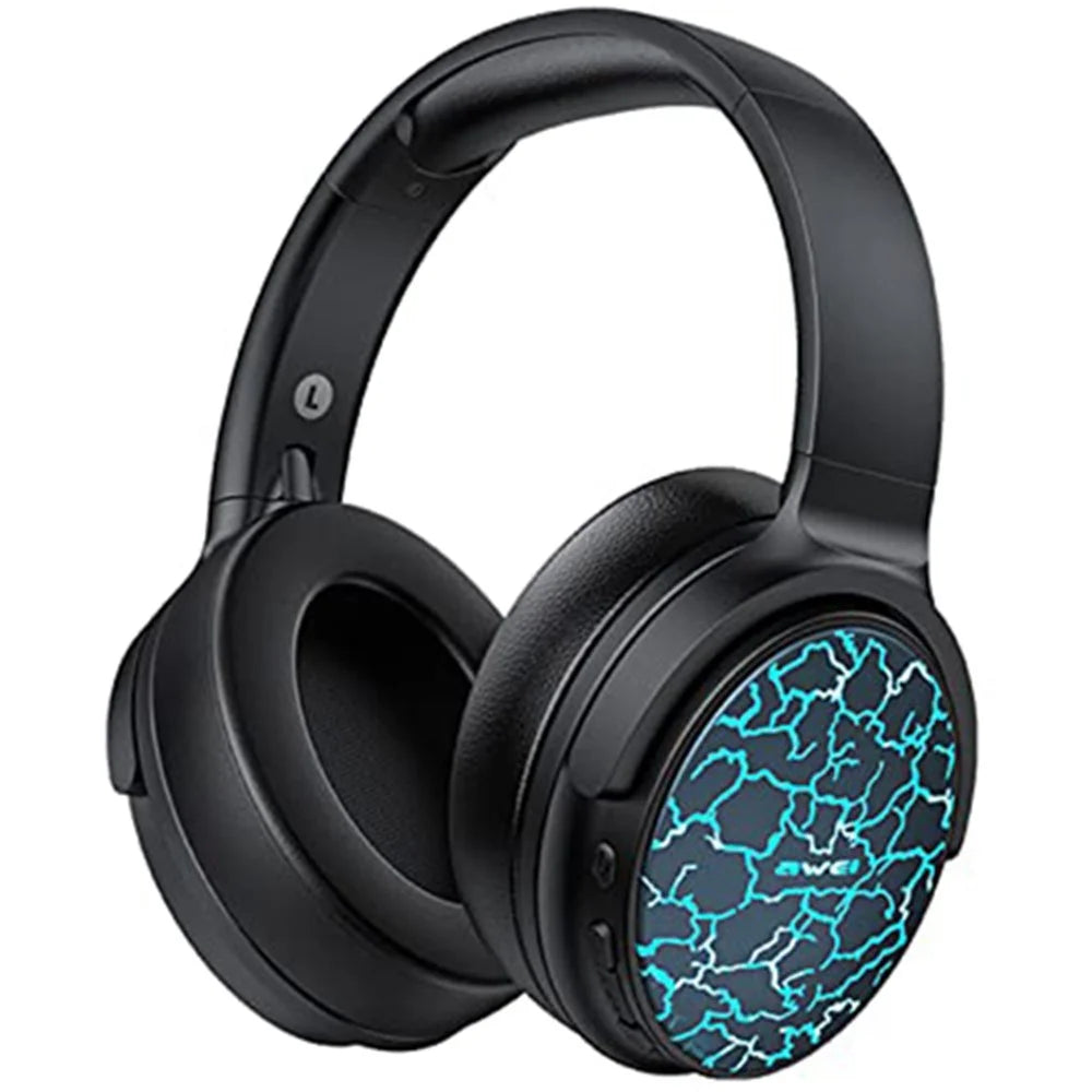 AWEI A780 Pro Wireless Bluetooth-compatible Gaming Headset 3.5mm AUX Wired Earphone Headphone with Colorful Lights - 1