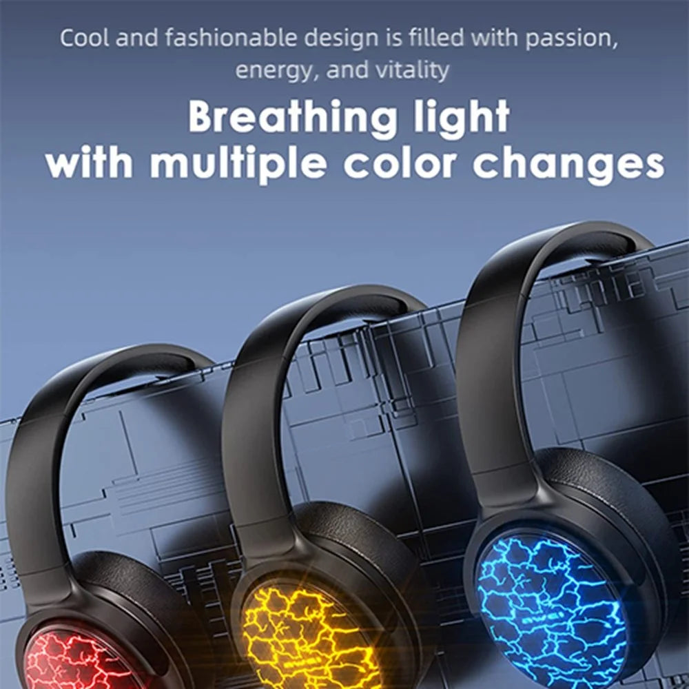 AWEI A780 Pro Wireless Bluetooth-compatible Gaming Headset 3.5mm AUX Wired Earphone Headphone with Colorful Lights - 3
