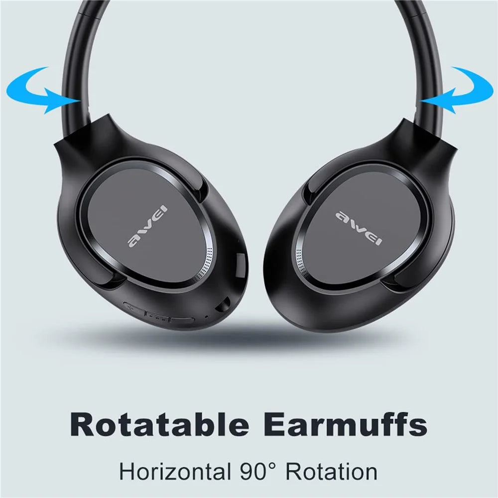 AWEI A770BL Stereo Sound Wireless Bluetooth-compatible Gaming Headset 3.5mm AUX Wired Earphone Headphone - 4