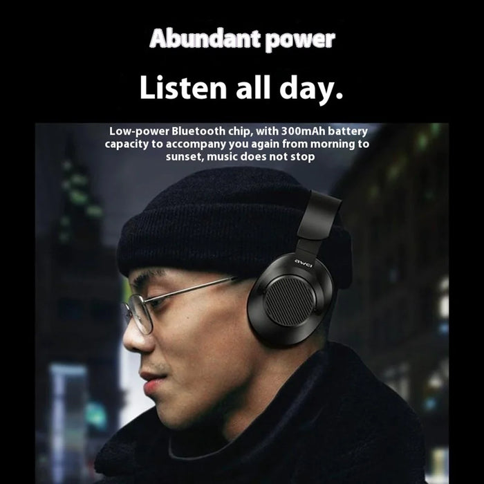 AWEI A997Pro ANC Noise Canceling Headset Foldable Bluetooth-compatible Over-Ear Headphone - 4