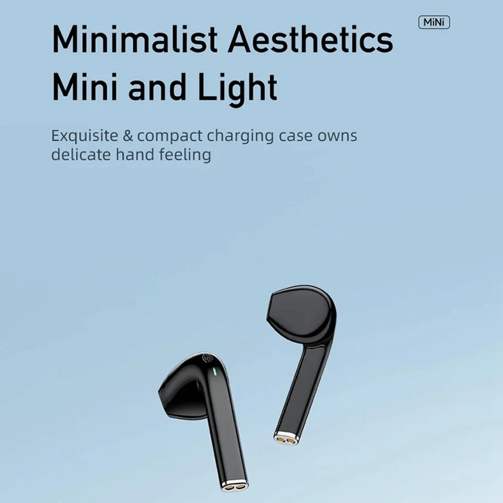 AWEI T26 Pro TWS Bluetooth-compatible Headset Wireless Semi-In-Ear Headphone Noise Reduction Earphone - Black - 2