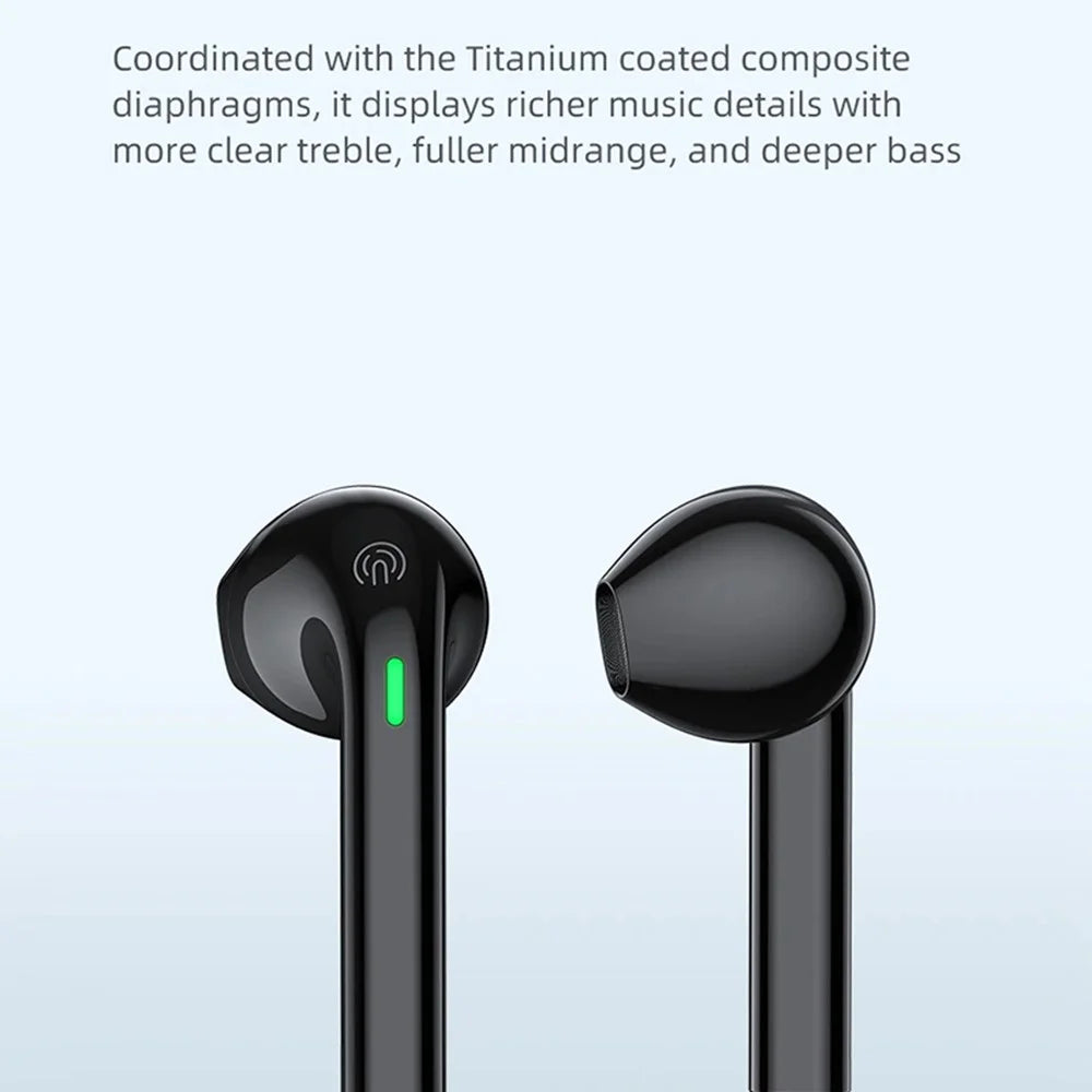 AWEI T26 Pro TWS Bluetooth-compatible Headset Wireless Semi-In-Ear Headphone Noise Reduction Earphone - Black - 3