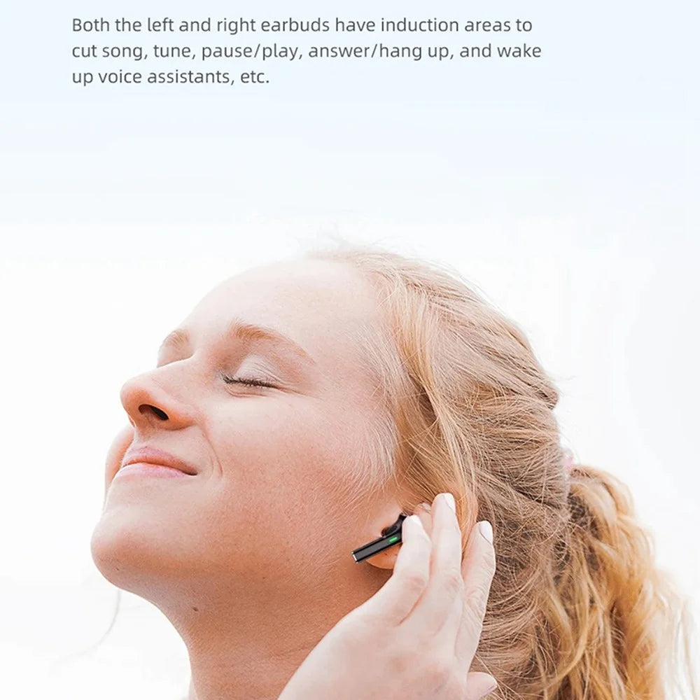 AWEI T26 Pro TWS Bluetooth-compatible Headset Wireless Semi-In-Ear Headphone Noise Reduction Earphone - Black - 6