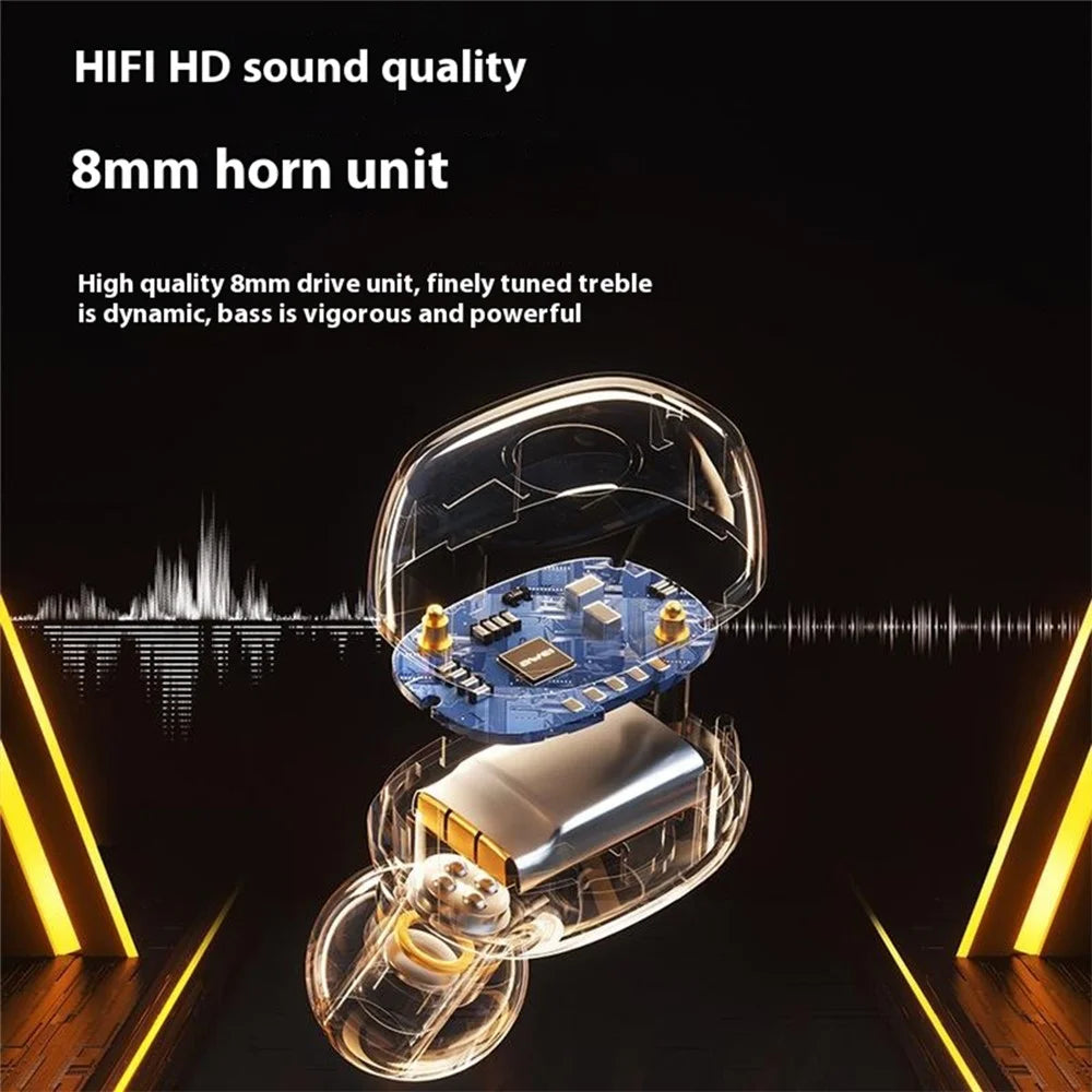 AWEI T13 Pro HiFi Stereo Sound Bluetooth-compatible Headset Touch Control Wireless Headphone Built-in 8mm Driver Unit - Blue - 2