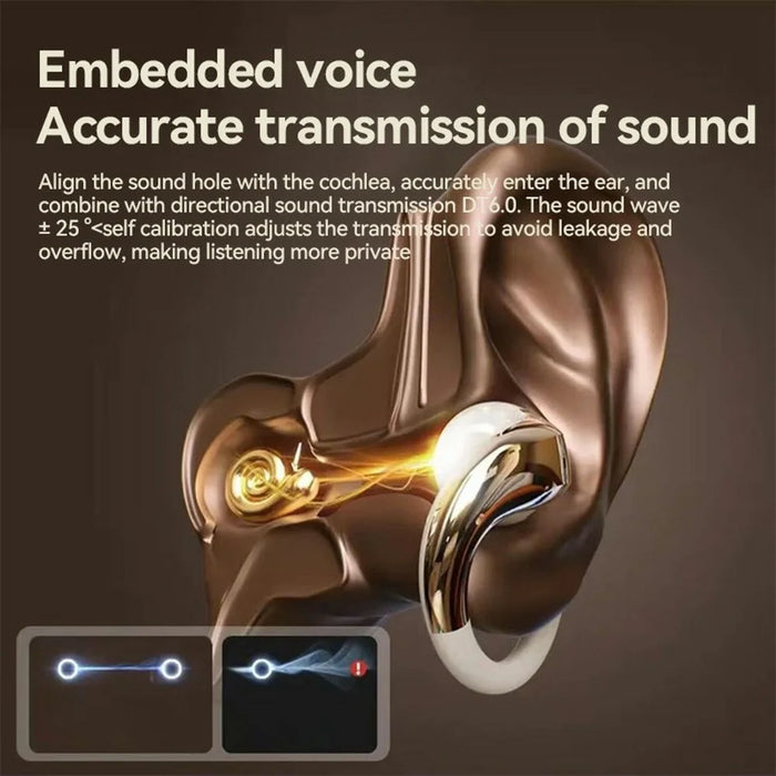 YX38 OWS Bluetooth-compatible 5.4 Wireless Earphones ENC Noise Reduction Sports Headphones - Nude - 4