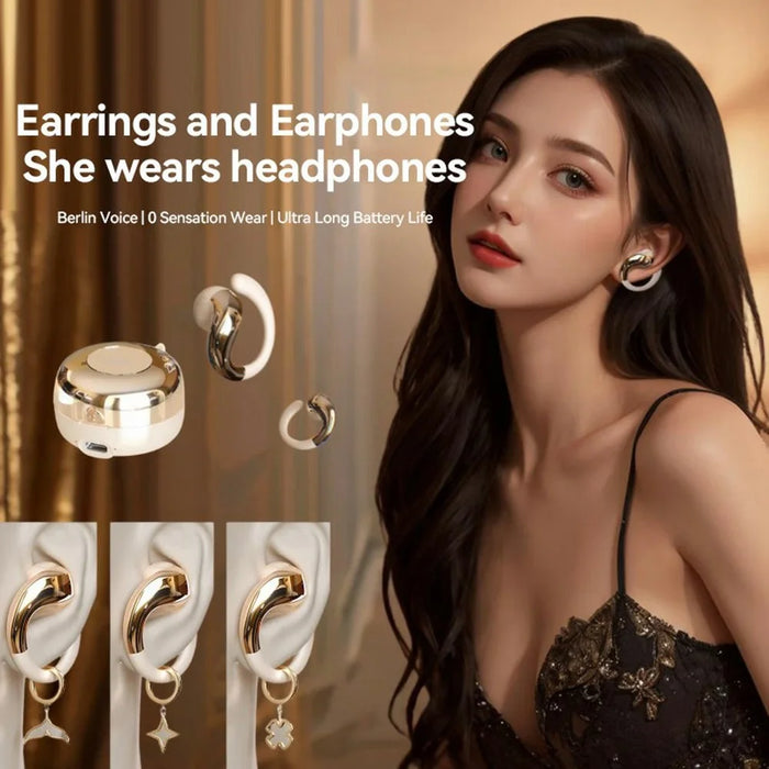 YX38 OWS Bluetooth-compatible 5.4 Wireless Earphones ENC Noise Reduction Sports Headphones - Nude - 7