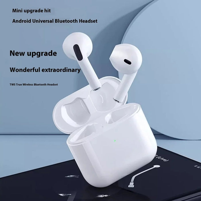 Pro4 TWS Bluetooth Earphone Noise Reduction Call Wireless Music Headset - White - 2