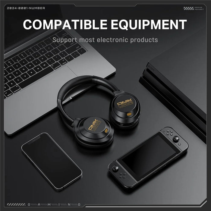 ONIKUMA GT811 ANC+ENC Noise Cancellation Headphones Bluetooth-compatible / Wired Dual Mode Headset - 4