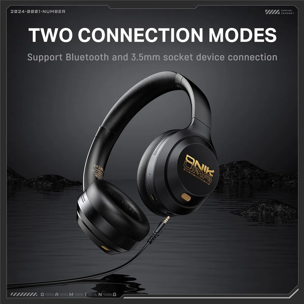 ONIKUMA GT811 ANC+ENC Noise Cancellation Headphones Bluetooth-compatible / Wired Dual Mode Headset - 5