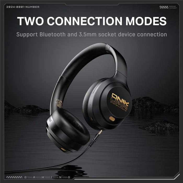 ONIKUMA GT811 ANC+ENC Noise Cancellation Headphones Bluetooth-compatible / Wired Dual Mode Headset - 5