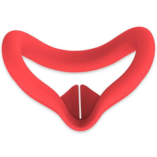For Meta Quest 3S VR Facial Interface Silicone Case Anti-Sweat Face Pad Protective Cover - Red - 1