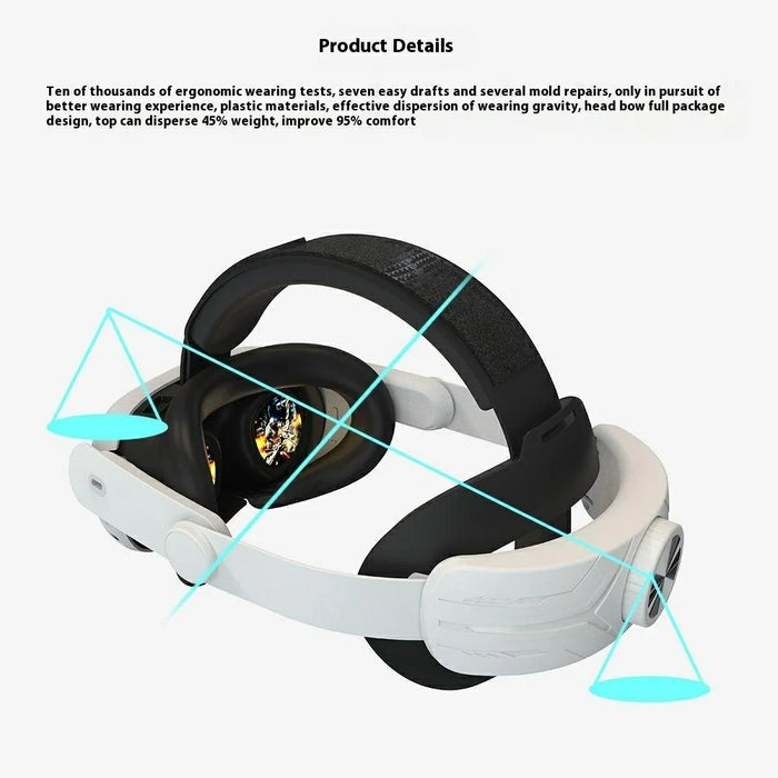 Adjustable VR Head Strap for Meta Quest 3S Folding Portable VR Headband - 2