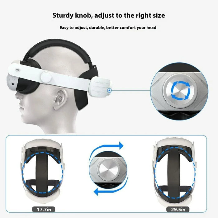 Adjustable VR Head Strap for Meta Quest 3S Folding Portable VR Headband - 6