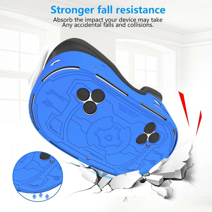 Silicone Protective Case for Meta Quest 3S Shockproof Sleeve Cover VR Headset Accessory - Blue - 4