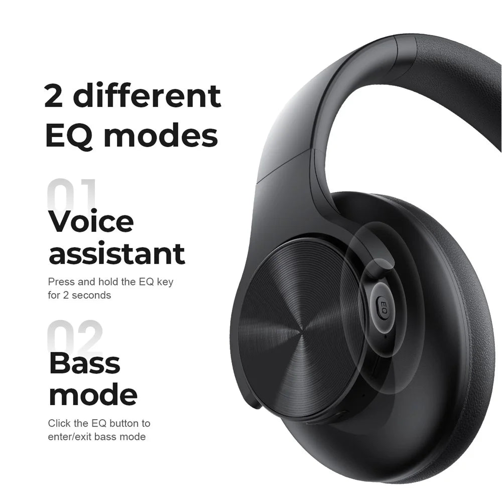 LENOVO Erazer G50 Wireless Bluetooth-compatible Stereo Headphone Over-Ear Foldable Music Headset - Black - 5