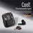 J17 2 Pair Bluetooth-compatible 5.4 Headphones LED Display Stereo Sports Earbuds - Black - 4
