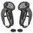 1 Pair For Meta Quest 3 / 3S Controller Grips Cover Silicone Extended Handle Accessories - Black - 1
