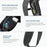 1 Pair For Meta Quest 3 / 3S Controller Grips Cover Silicone Extended Handle Accessories - Black - 4