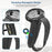 1 Pair For Meta Quest 3 / 3S Controller Grips Cover Silicone Extended Handle Accessories - Black - 5