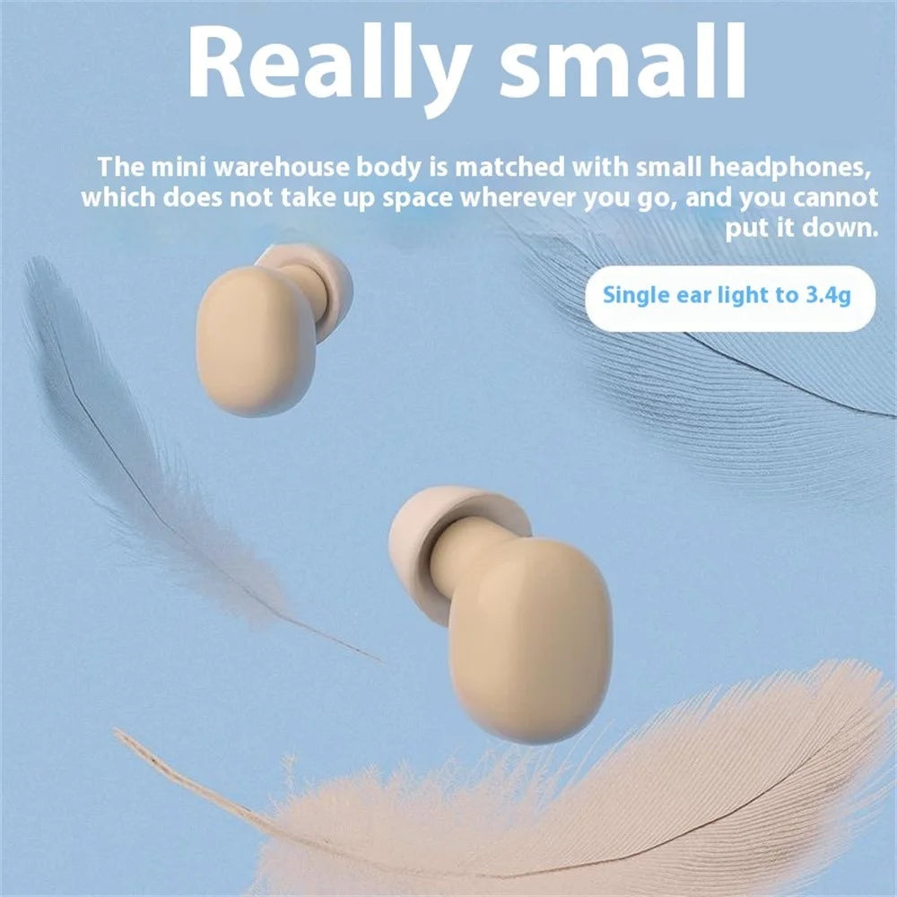 BH27 Mini TWS Bluetooth-compatible 5.3 Sleep In-Ear Earphone Touch Control Music Gaming Headset - Black - 6