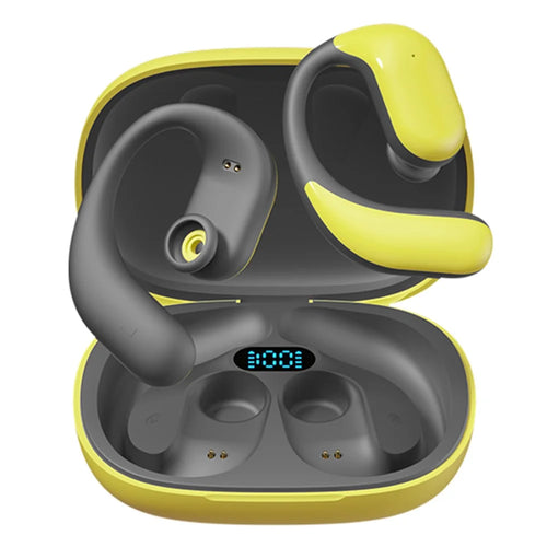 M65 OWS Bluetooth-compatible Headset Bone Conduction Ear-Hook Wireless Music Earphone - Green - 1