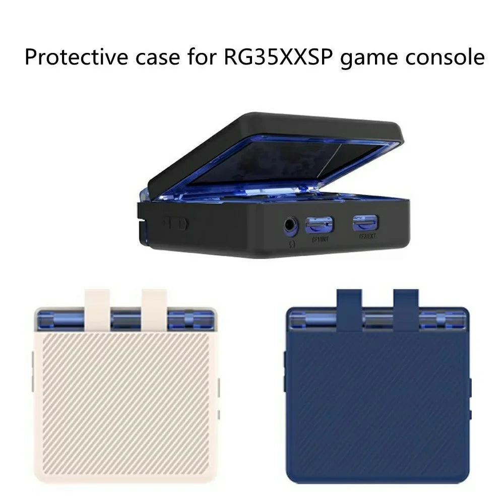 For ANBERNIC RG35XXSP Silicone Case Handheld Gaming Console Sleeve Cover - Black - 2