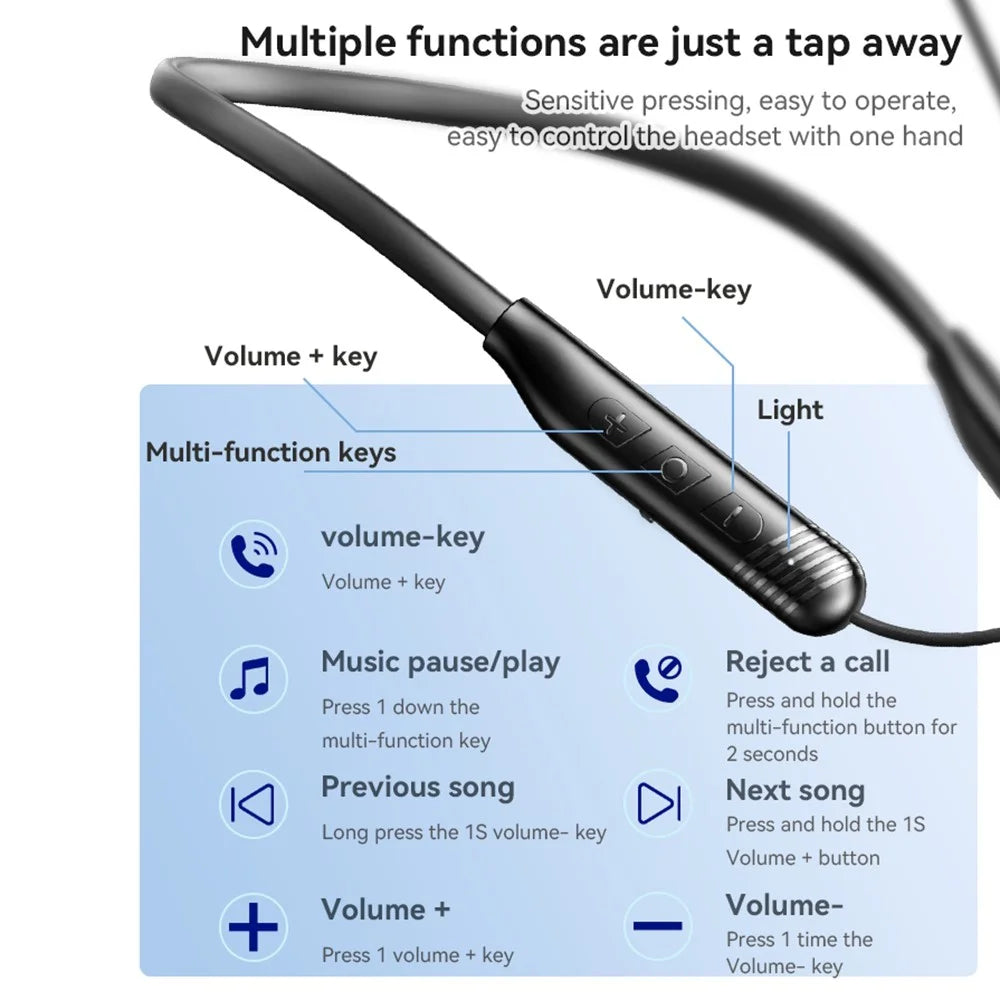 YESIDO YSP20 Magnetic Neck-Mount Earphones Lightweight Magnetic Absorption Headphones - 7