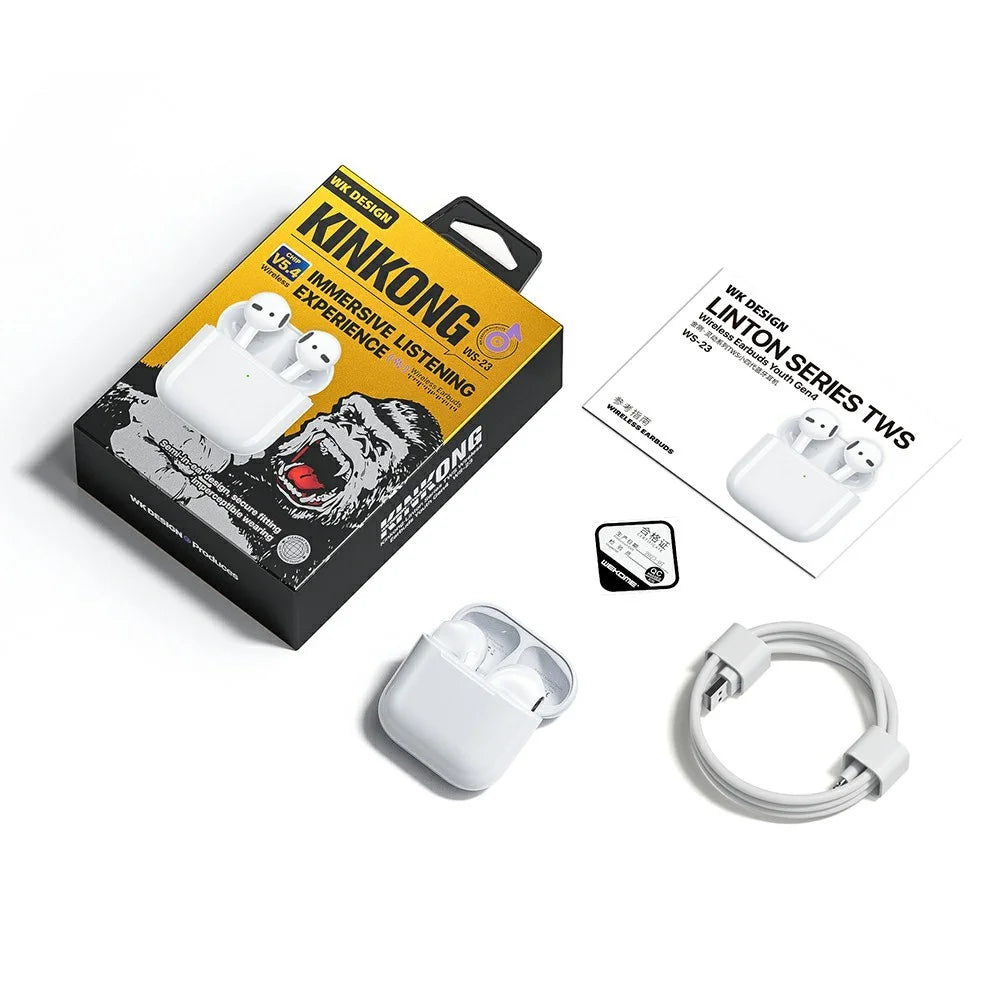 WEKOME WS-23 Kinkong-Linton Series TWS Wireless Earbuds Youth Gen4 Bluetooth-compatible Headphone with Charging Case - 3